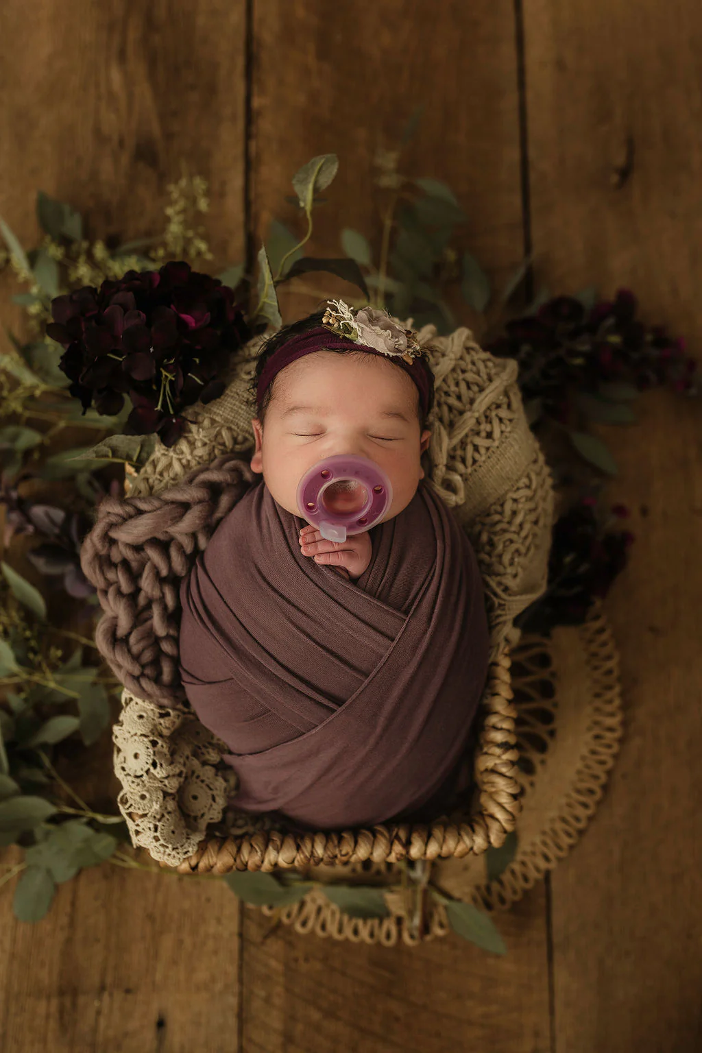 Ninni Pacifier Plum 1 Pack - Image 6